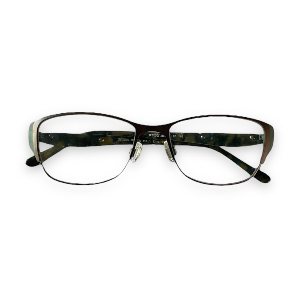 Ruby Blue Eyeglasses Frames Only Women’s Glasses Bronze Green Tortoiseshell